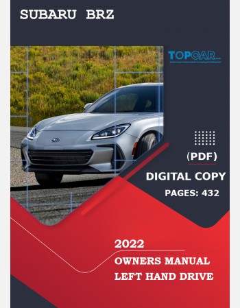 2022 SUBARU BRZ OWNERS MANUAL